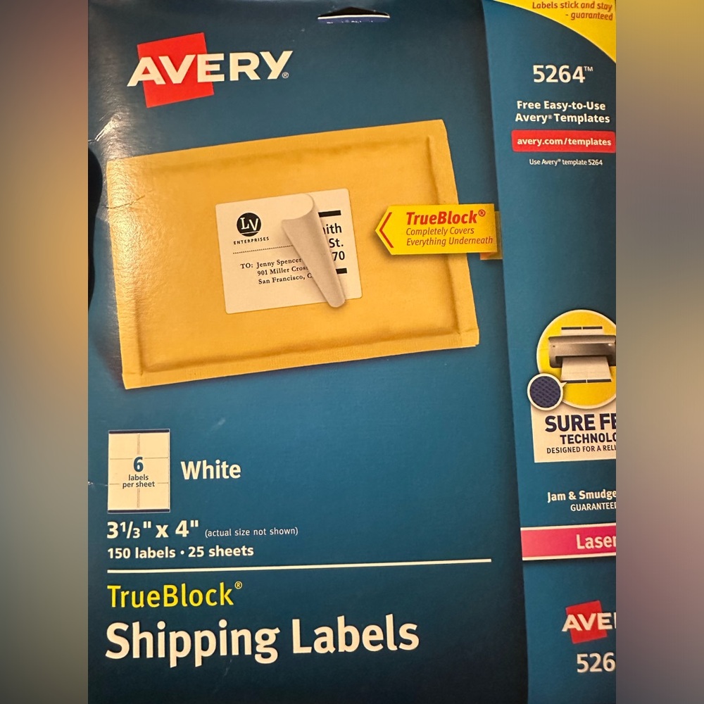 Avery TrueBlock Shipping Labels